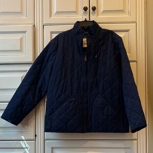 Crown & Ivy Men’s Navy Quilted Jacket - Large